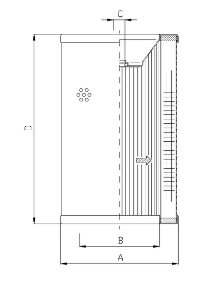 Filtrec - R721G10V - Hydraulikfilterelement (Rücklauffilter)