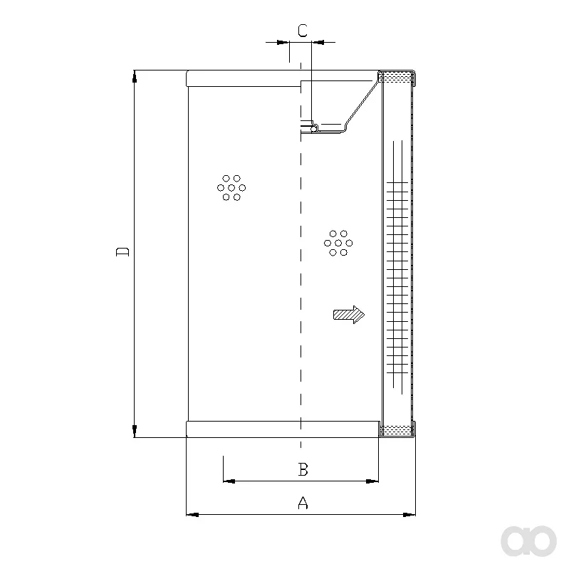Filtrec - R732G25P/1 - Hydraulikfilterelement (Rücklauffilter)