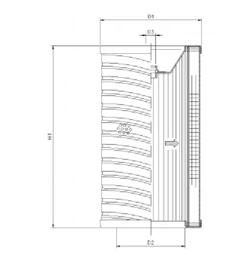 Filtrec - R732T100V - Hydraulikfilterelement (Rücklauffilter)