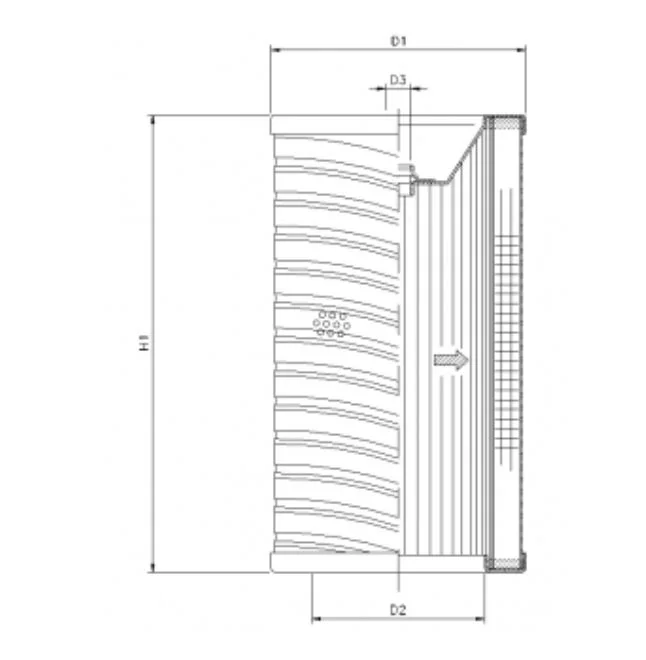Filtrec - R732T10 - Hydraulikfilterelement (Rücklauffilter)