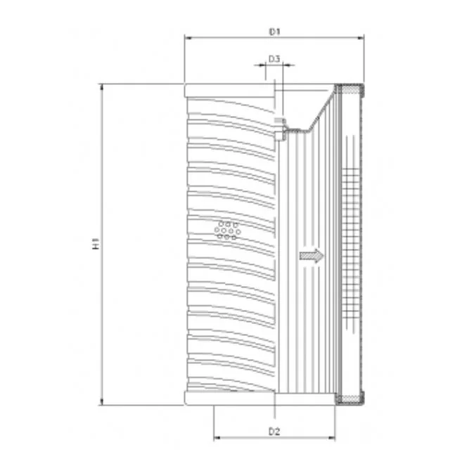 Filtrec - R733T40 - Hydraulikfilterelement (Rücklauffilter)