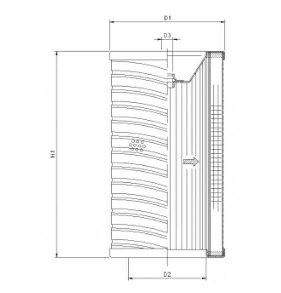 Filtrec - R734G06 - Hydraulikfilterelement (Rücklauffilter)