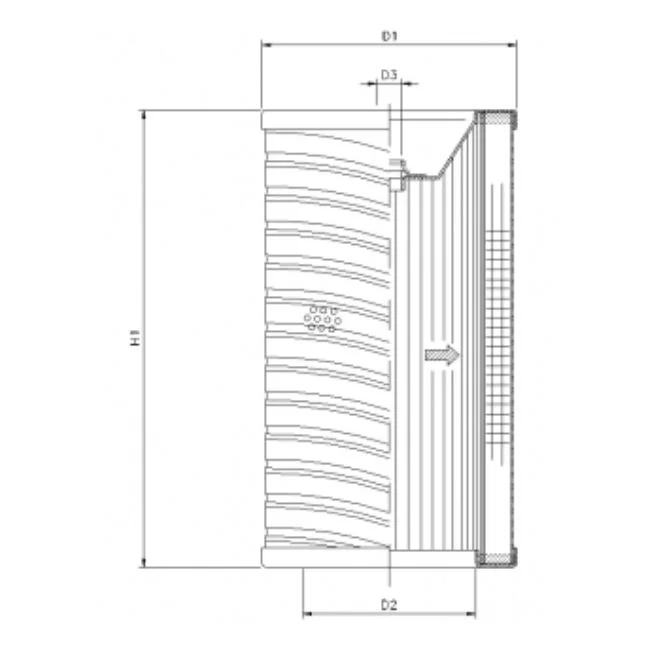 Filtrec - R734T60 - Hydraulikfilterelement (Rücklauffilter)