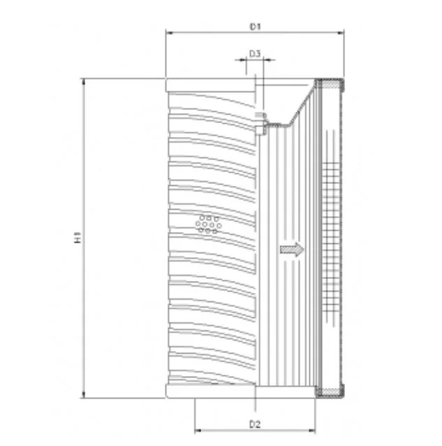 Filtrec - R735T100 - Hydraulikfilterelement (Rücklauffilter)