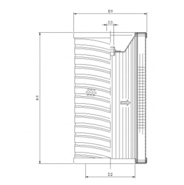 Filtrec - R736T120 - Hydraulikfilterelement (Rücklauffilter)