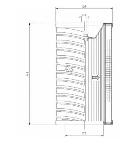 Filtrec - R737G06 - Hydraulikfilterelement (Rücklauffilter)