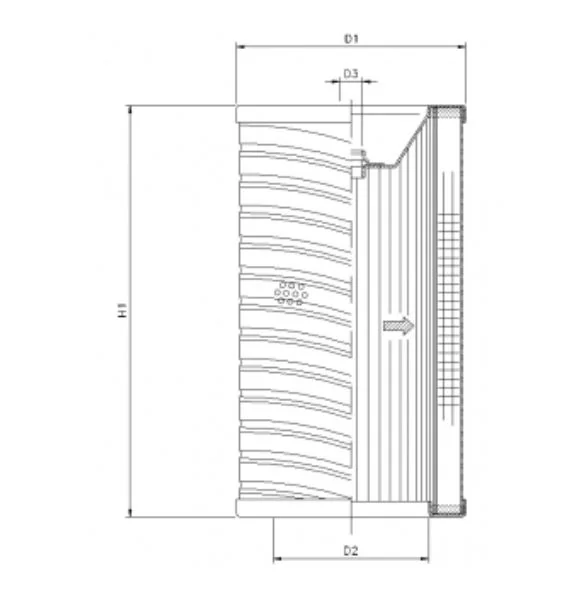 Filtrec - R740T100 - Hydraulikfilterelement (Rücklauffilter)
