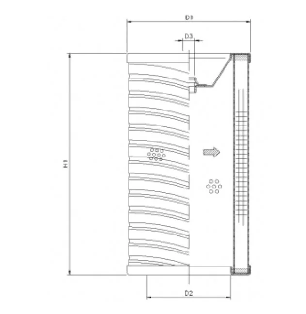 Filtrec - R741G10P - Hydraulikfilterelement (Rücklauffilter)