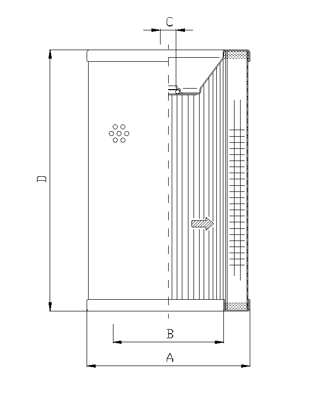 Filtrec - R743C10 - Hydraulikfilterelement (Rücklauffilter)