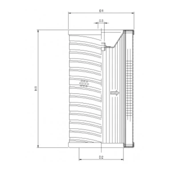 Filtrec - R744G06 - Hydraulikfilterelement (Rücklauffilter)