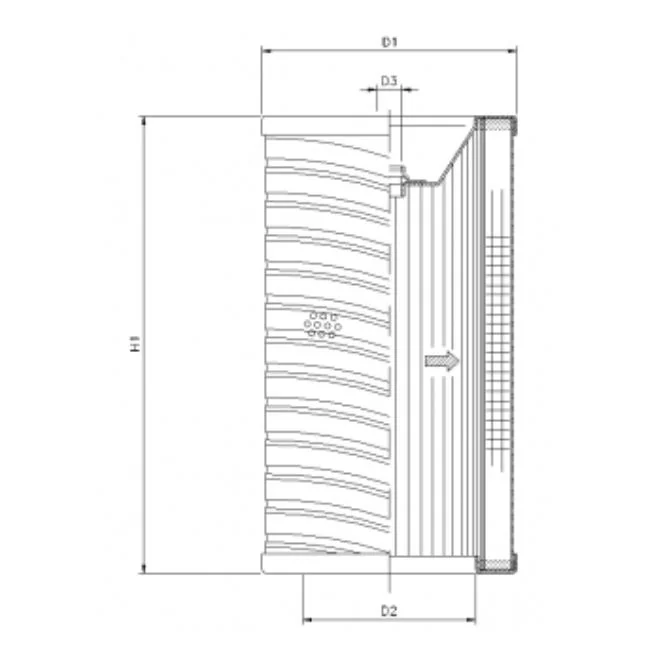 Filtrec - R745T25 - Hydraulikfilterelement (Rücklauffilter)