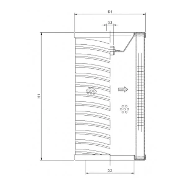 Filtrec - R746G25P - Hydraulikfilterelement (Rücklauffilter)