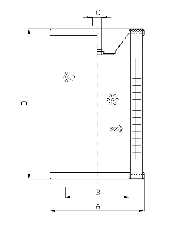 Filtrec - R751G06P - Hydraulikfilterelement (Rücklauffilter)