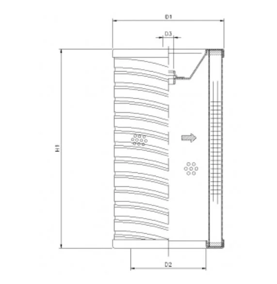 Filtrec - R754C10P - Hydraulikfilterelement (Rücklauffilter)