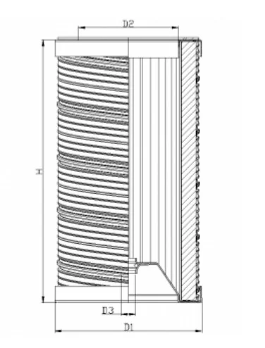 Filtrec - R7F26G25B - Hydraulikfilterelement (Rücklauffilter)