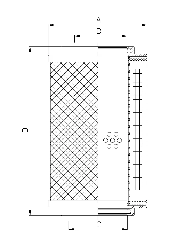 Filtrec - RHK151G15V - Hydraulikfilterelement (Rücklauffilter)
