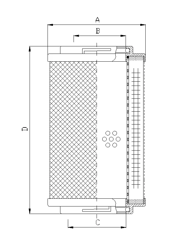 Filtrec - RHK400G15B - Hydraulikfilterelement (Rücklauffilter)