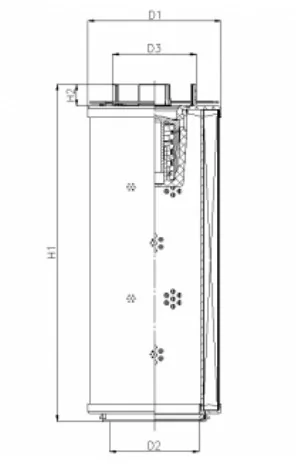 Filtrec - RHR1200G05B3/AB1 - Hydraulikfilterelement (Rücklauffilter)