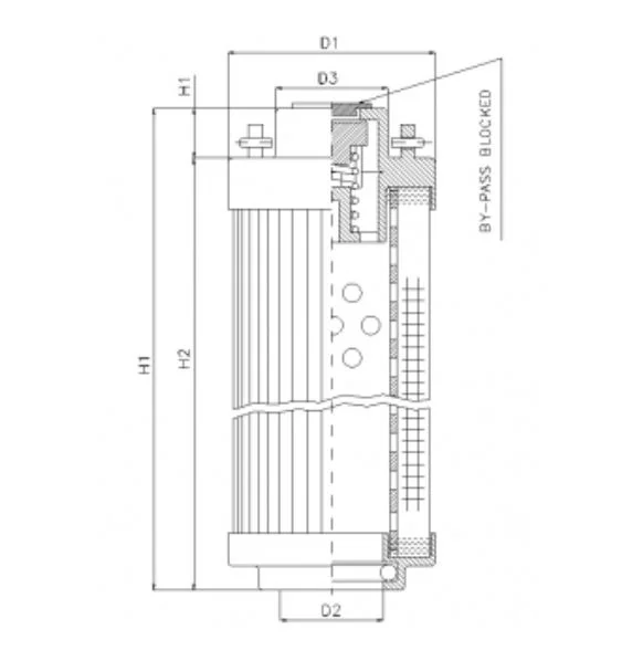 Filtrec - RHR1300A10B/5 - Hydraulikfilterelement (Rücklauffilter)