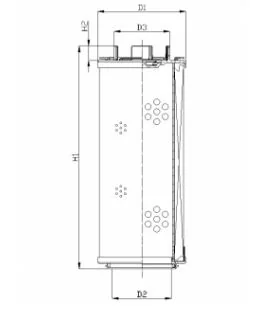 Filtrec - RHR1300M05B0/AB1 - Hydraulikfilterelement (Rücklauffilter)