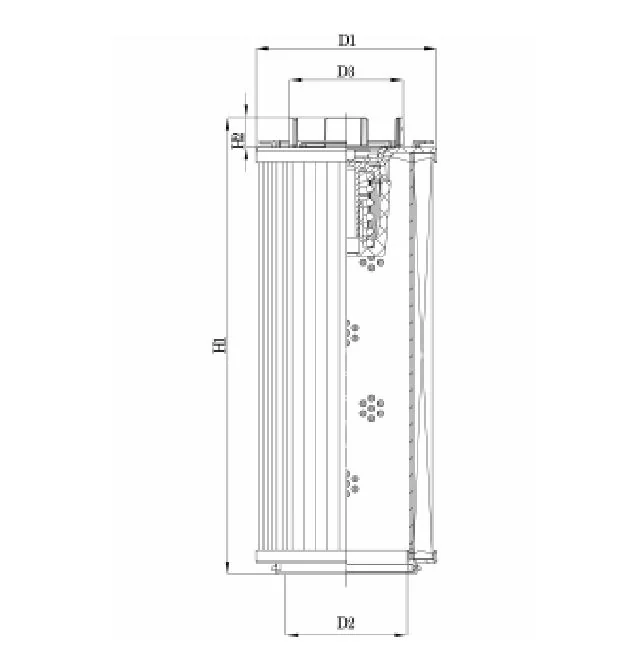 Filtrec - RHR1300S100B3/AB1 - Hydraulikfilterelement (Rücklauffilter)