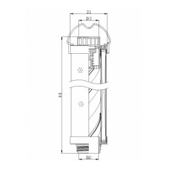 Filtrec - RHR165G03V3/016 - Hydraulikfilterelement (Rücklauffilter)