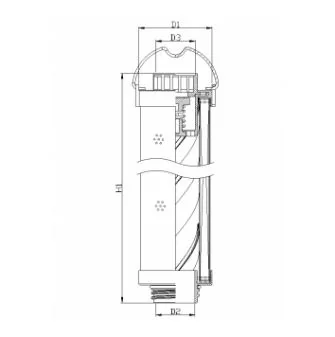 Filtrec - RHR165G10V3/016 - Hydraulikfilterelement (Rücklauffilter)
