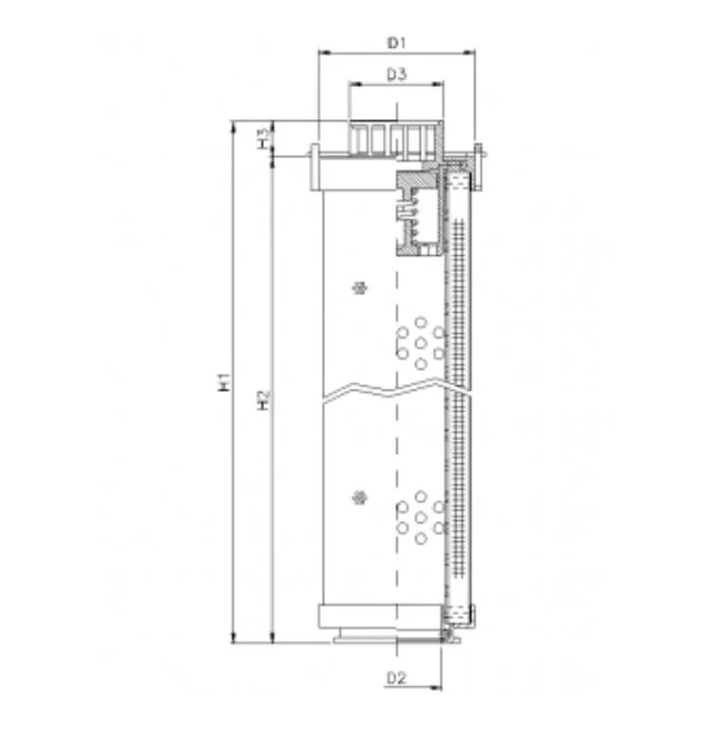 Filtrec - RHR165N03V - Hydraulikfilterelement (Rücklauffilter)