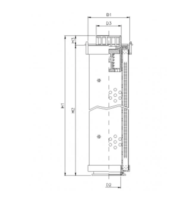 Filtrec - RHR165N10V - Hydraulikfilterelement (Rücklauffilter)