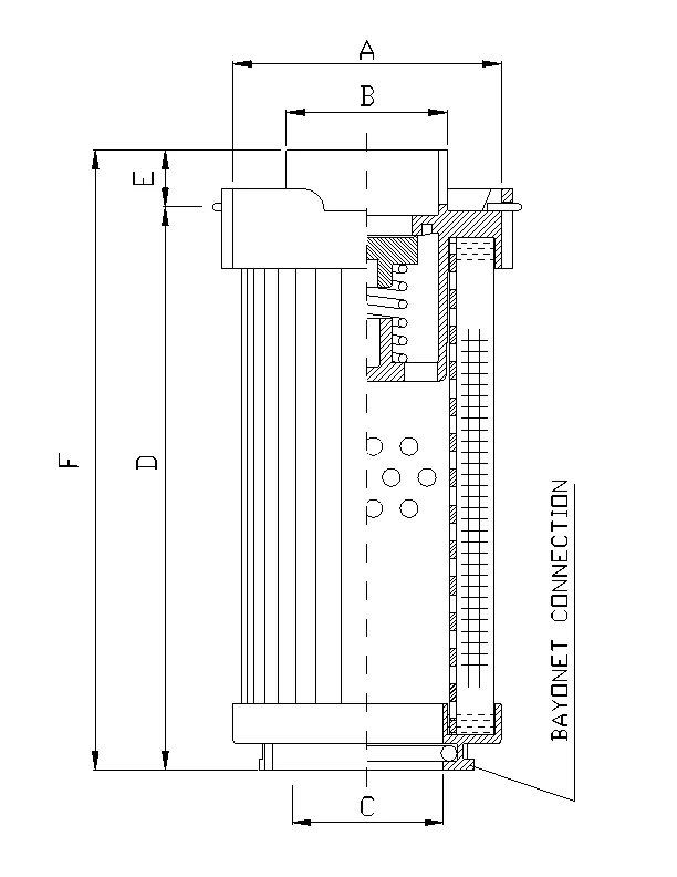 Filtrec - RHR165S100B - Hydraulikfilterelement (Rücklauffilter)
