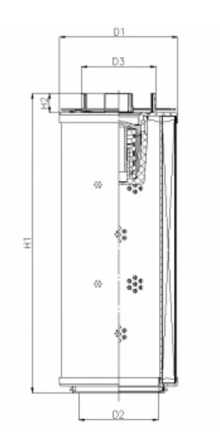 Filtrec - RHR1700G20B3/AB1 - Hydraulikfilterelement (Rücklauffilter)