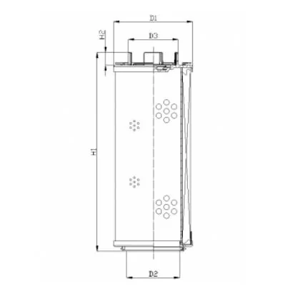 Filtrec - RHR1700M10B0/AB1 - Hydraulikfilterelement (Rücklauffilter)