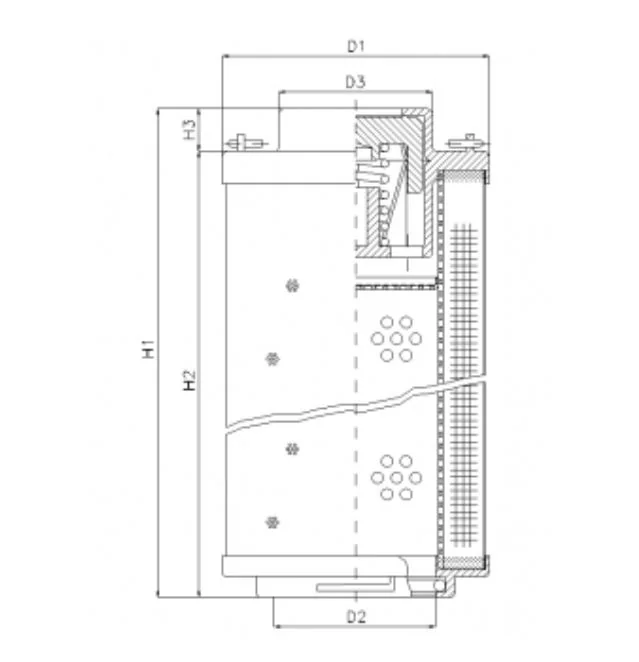 Filtrec - RHR1700N03B - Hydraulikfilterelement (Rücklauffilter)