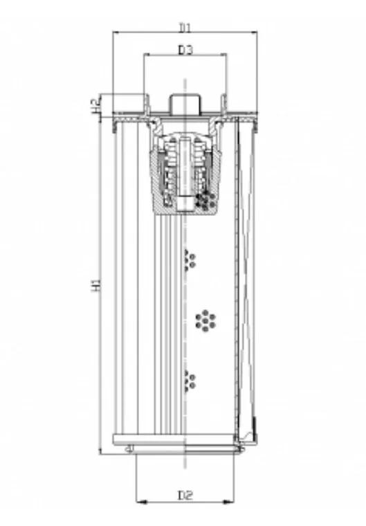 Filtrec - RHR1700S10B3/AB1 - Hydraulikfilterelement (Rücklauffilter)