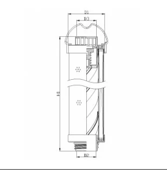 Filtrec - RHR195G05V3/016 - Hydraulikfilterelement (Rücklauffilter)