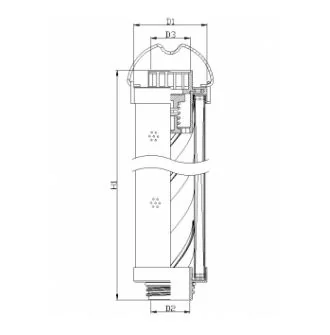 Filtrec - RHR195G15V3/016 - Hydraulikfilterelement (Rücklauffilter)