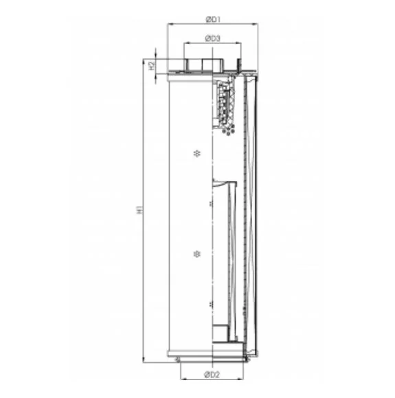 Filtrec - RHR2200G10V4/005 - Hydraulikfilterelement (Rücklauffilter)