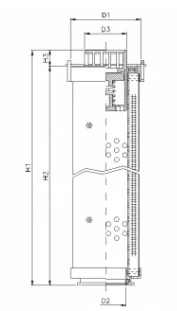 Filtrec - RHR240G03B3/AB1 - Hydraulikfilterelement (Rücklauffilter)