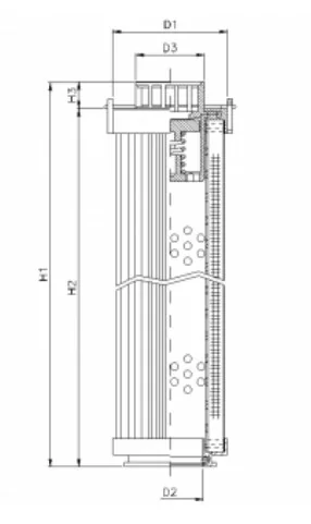Filtrec - RHR240S200B3/AB1 - Hydraulikfilterelement (Rücklauffilter)