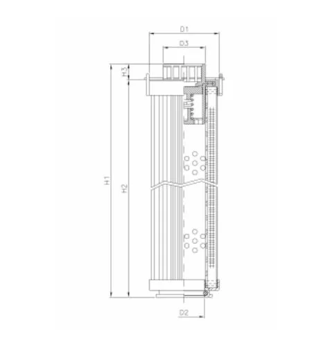 Filtrec - RHR240S50B3/AB1 - Hydraulikfilterelement (Rücklauffilter)
