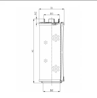 Filtrec - RHR2600G01B0/AB1 - Hydraulikfilterelement (Rücklauffilter)