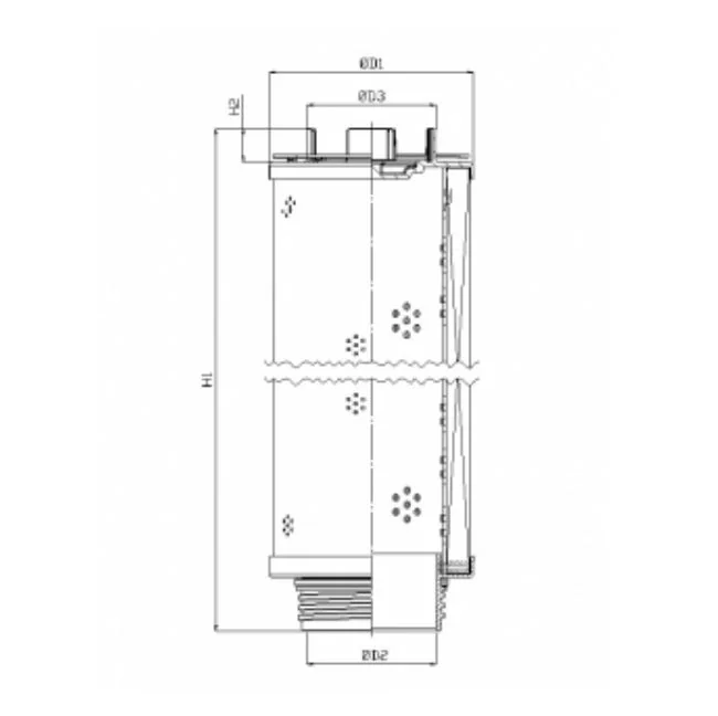 Filtrec - RHR2600G05B0/009 - Hydraulikfilterelement (Rücklauffilter)