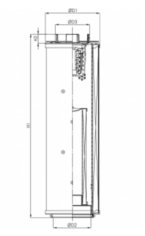 Filtrec - RHR2600G10V4/005 - Hydraulikfilterelement (Rücklauffilter)