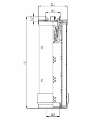 Filtrec - RHR270G20B3/ESD - Hydraulikfilterelement (Rücklauffilter)