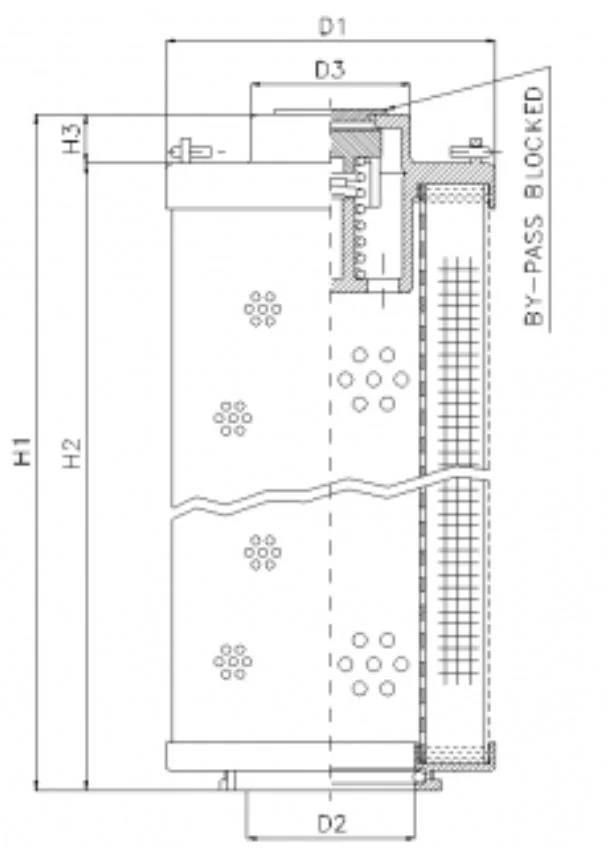 Filtrec - RHR280G03B/5 - Hydraulikfilterelement (Rücklauffilter)