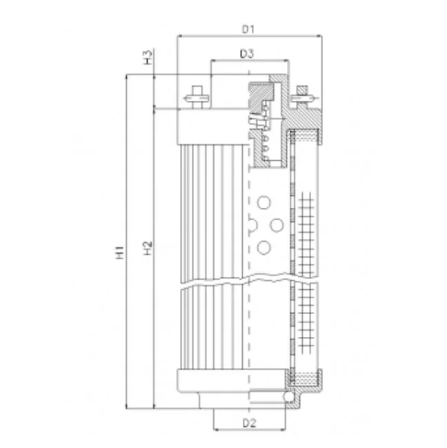 Filtrec - RHR330B50V - Hydraulikfilterelement (Rücklauffilter)