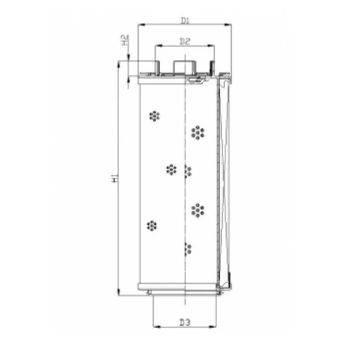 Filtrec - RHR330G05B0/AB1 - Hydraulikfilterelement (Rücklauffilter)