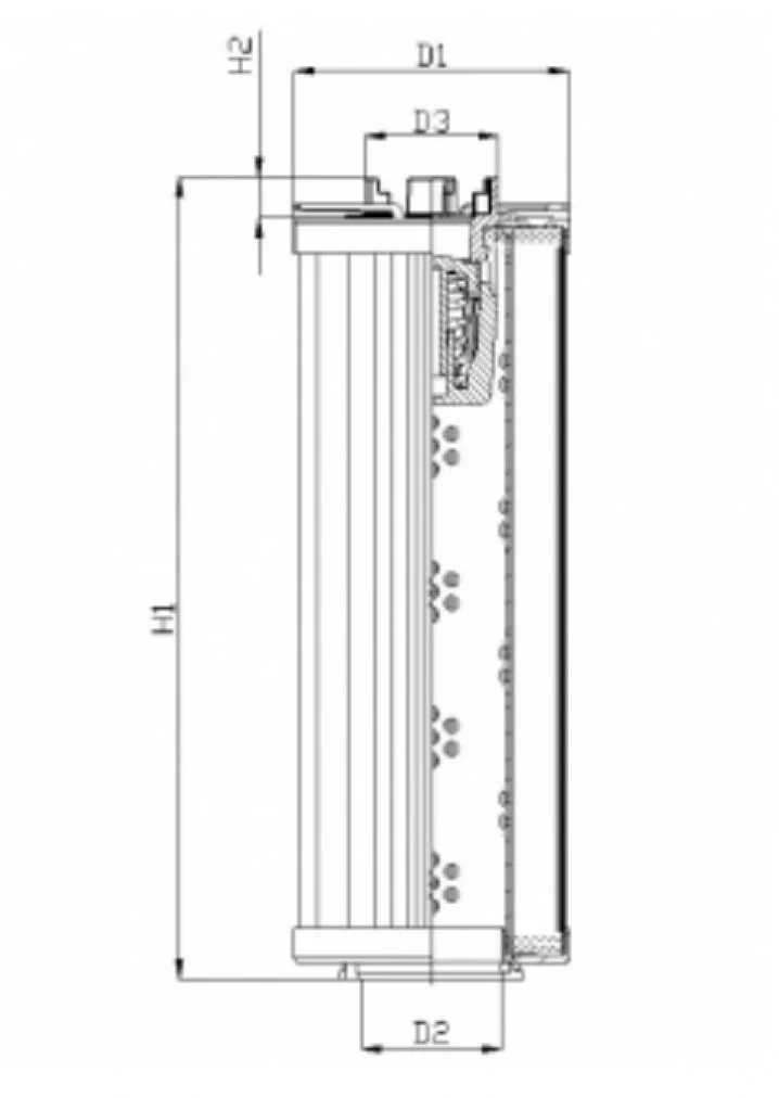 Filtrec - RHR330GW10V3/AB1 - Hydraulikfilterelement (Rücklauffilter)