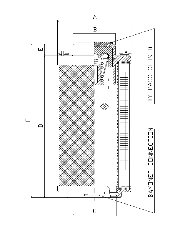 Filtrec - RHR330N20B/5 - Hydraulikfilterelement (Rücklauffilter)