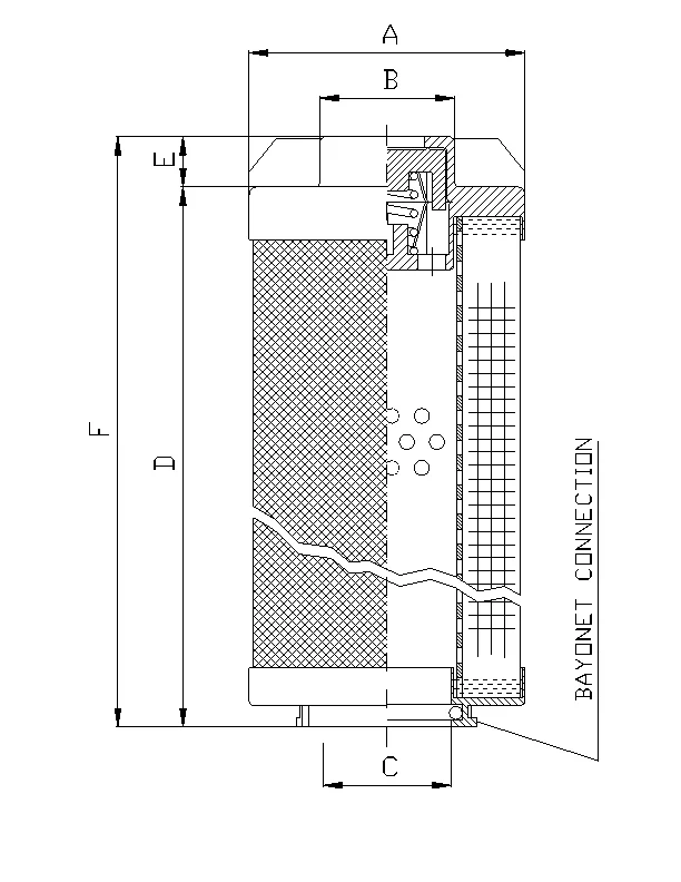 Filtrec - RHR480G10B - Hydraulikfilterelement (Rücklauffilter)